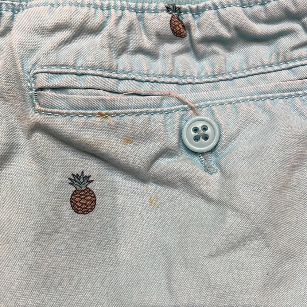 Gap Kids blue pineapple print shorts size XXL